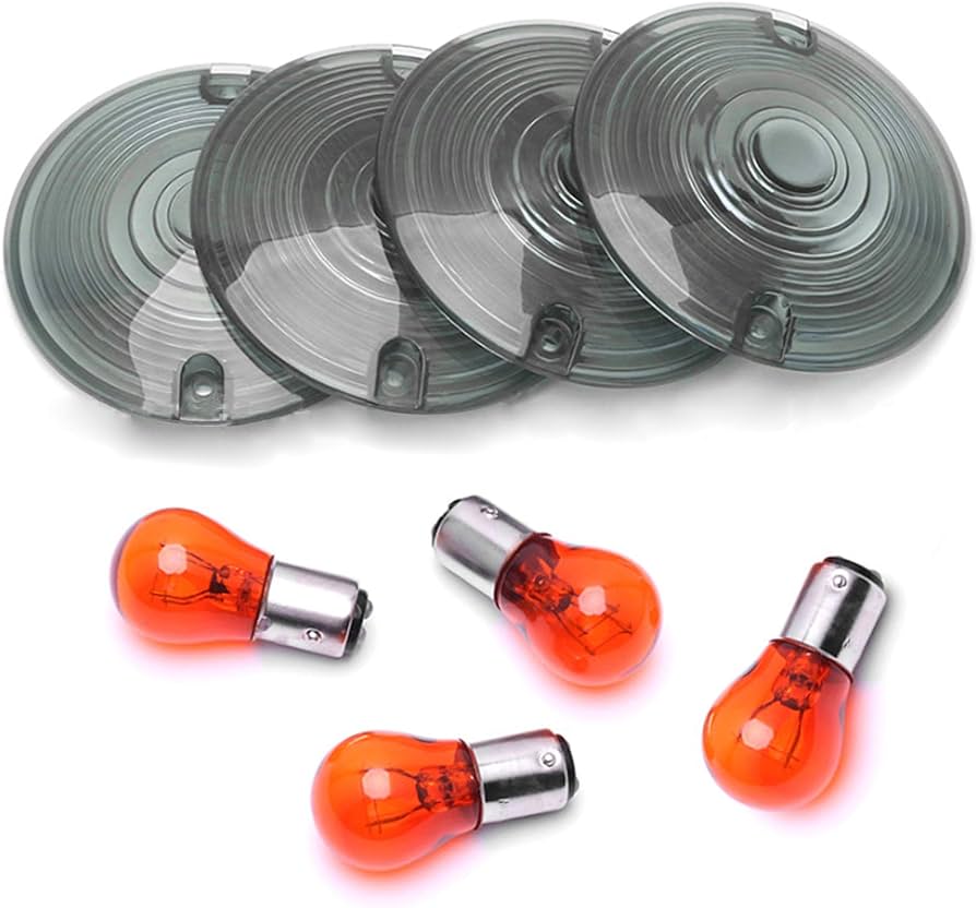 SMOKED LENS KIT FOR ROAD KING AND HERITAGE HARLEY DAVIDSONS