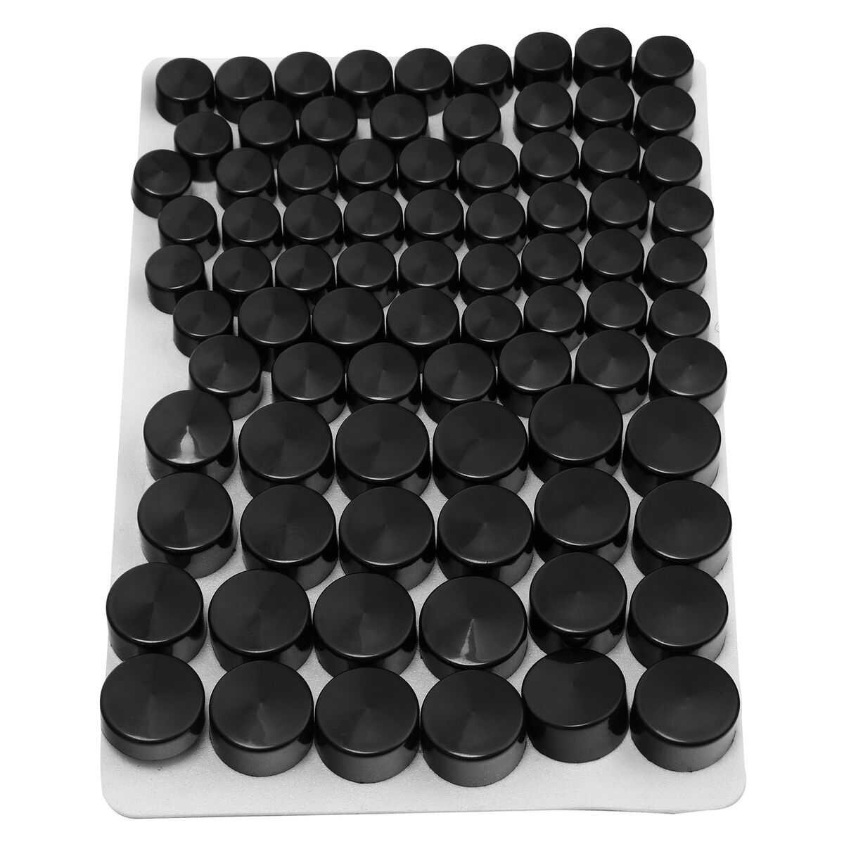 BLACK & CHROME ENGINE BOLT TOPPERS